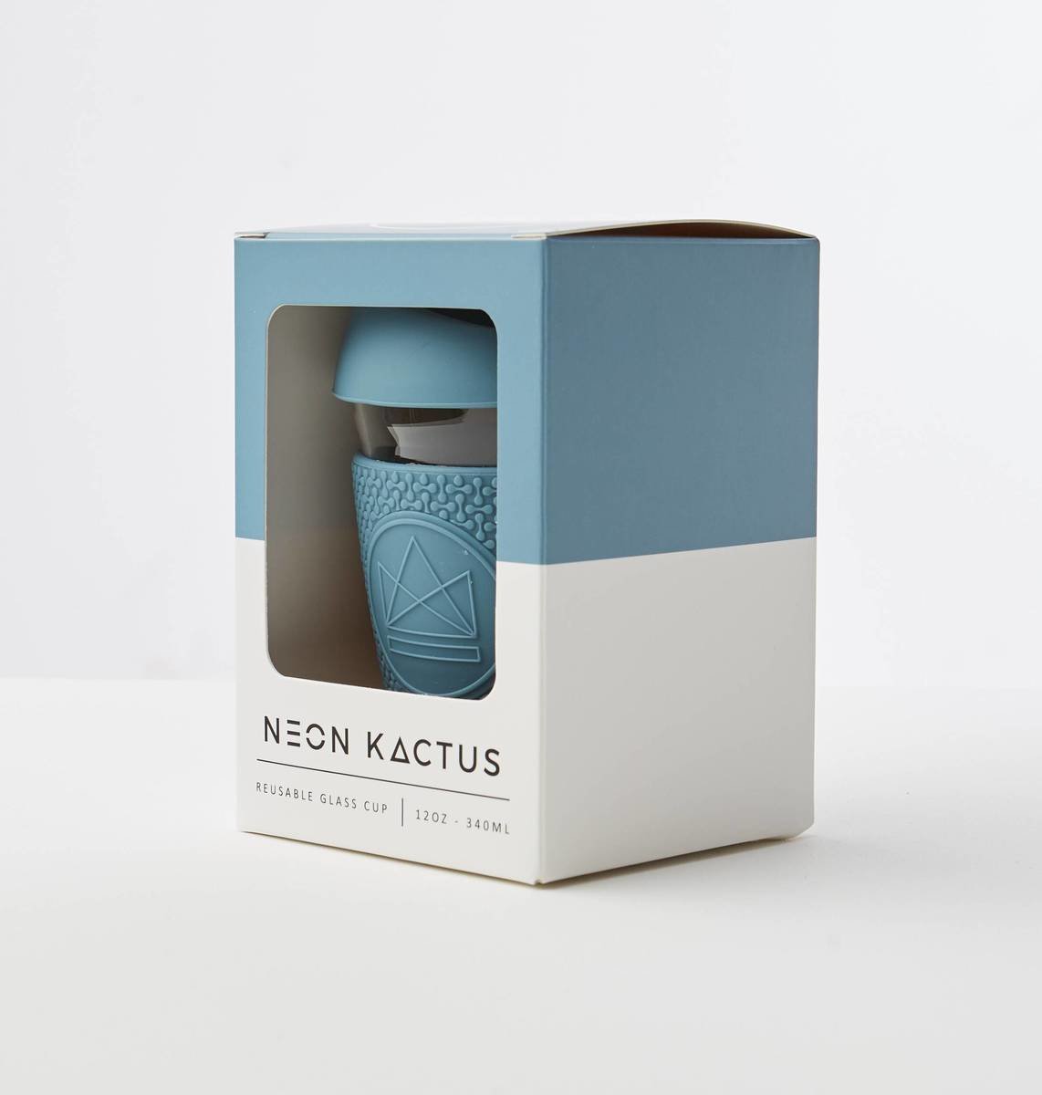 Neon Kactus Reusable Glass Coffee Cups 12oz - Super Sonic Thumbnail Neon Kactus Reusable Glass Coffee Cups 12oz - Super Sonic Thumbnail