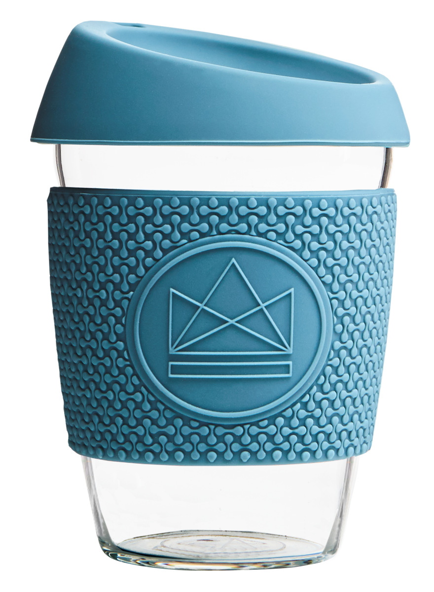 Neon Kactus Reusable Glass Coffee Cups 12oz - Super Sonic Neon Kactus Reusable Glass Coffee Cups 12oz - Super Sonic