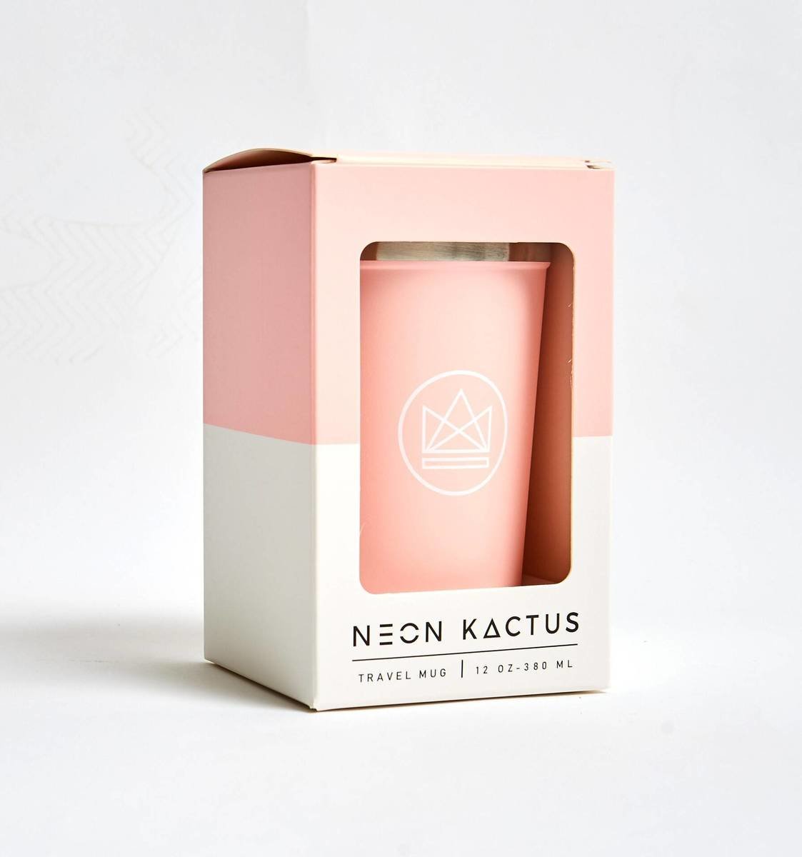 Neon Kactus Reusable Insulated Coffee Cup - Pink Flamingo 12oz Thumbnail