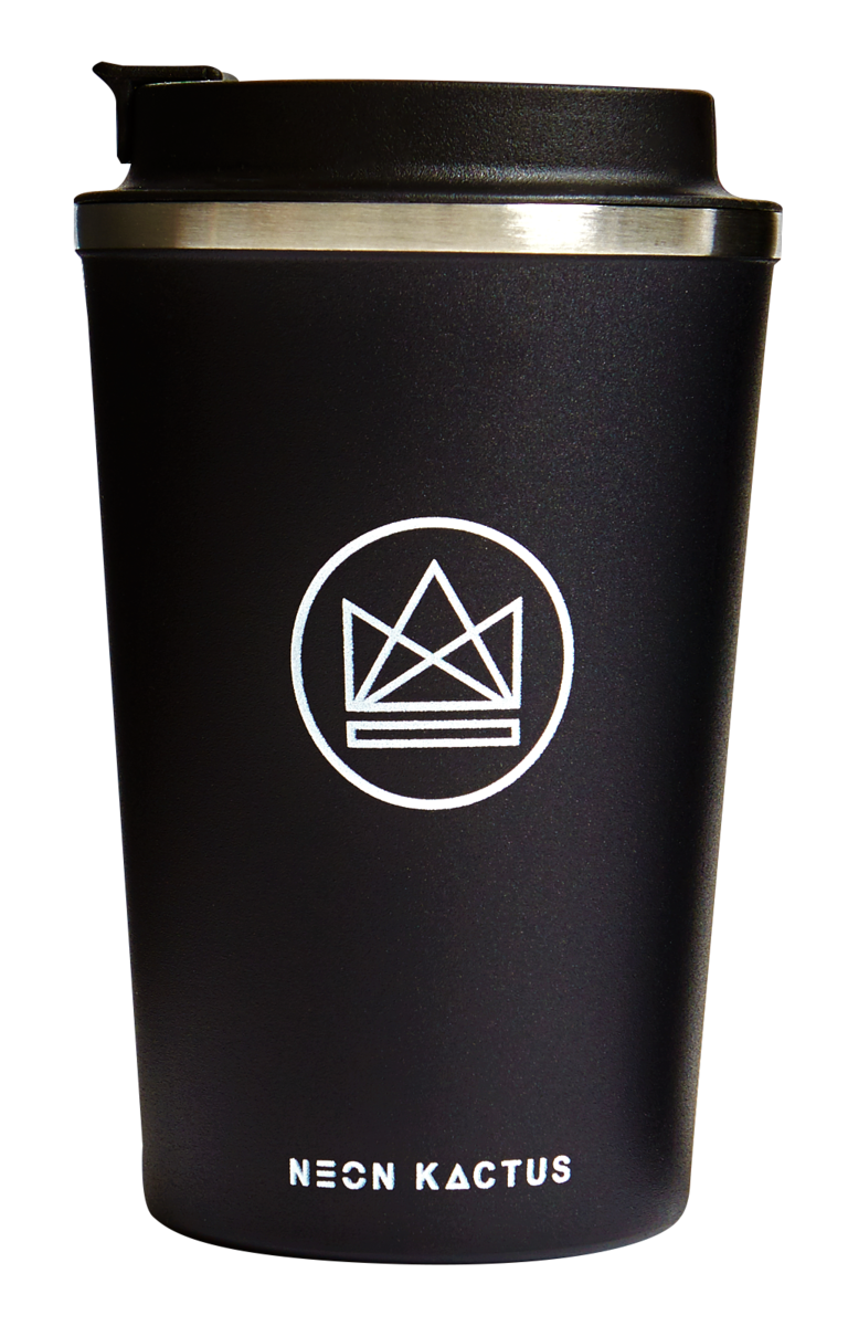Neon Kactus Reusable Insulated Coffee Cup - Rock Star 12oz Thumbnail Neon Kactus Reusable Insulated Coffee Cup - Rock Star 12oz Thumbnail