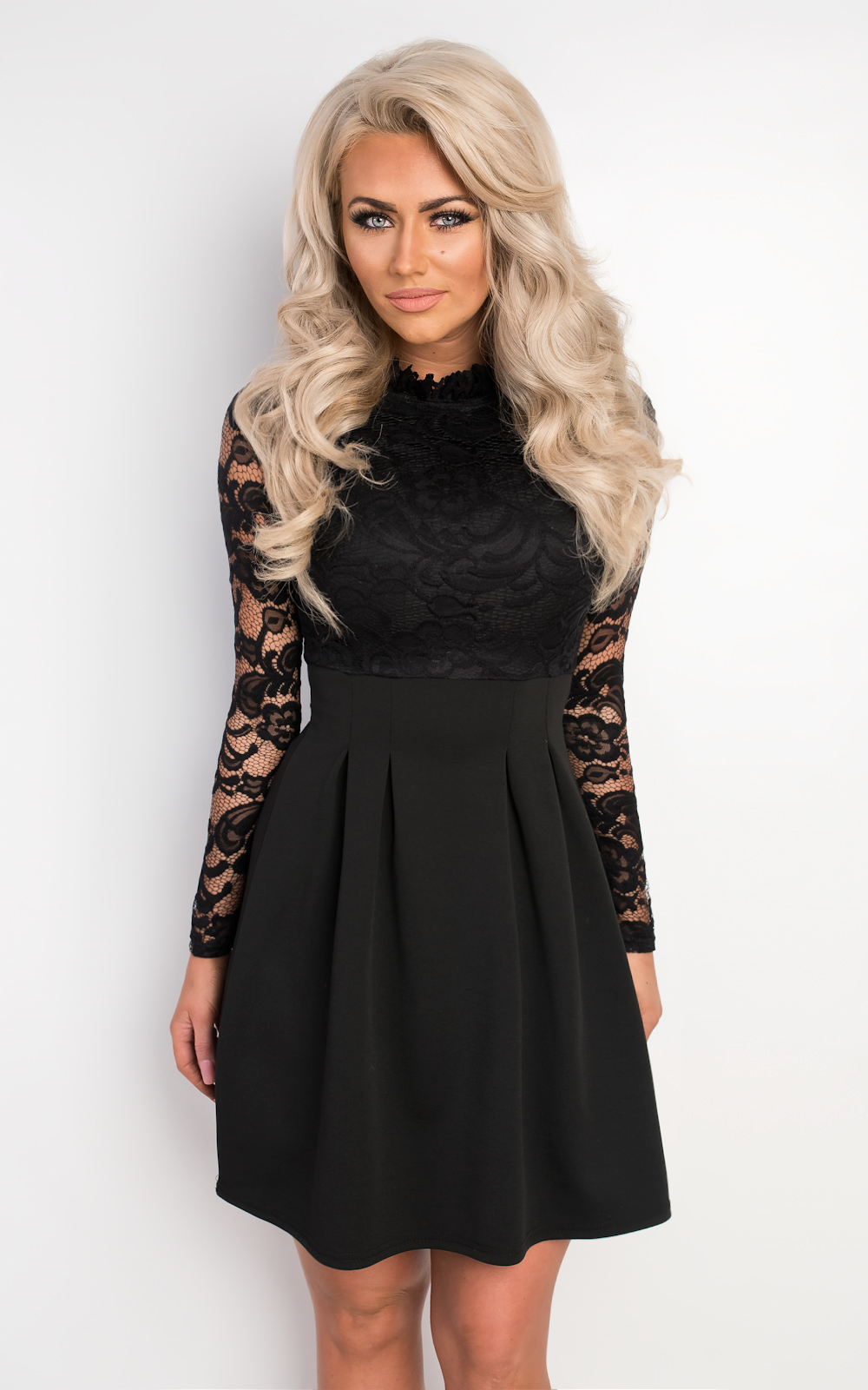 Nika Lace Skater Dress Thumbnail