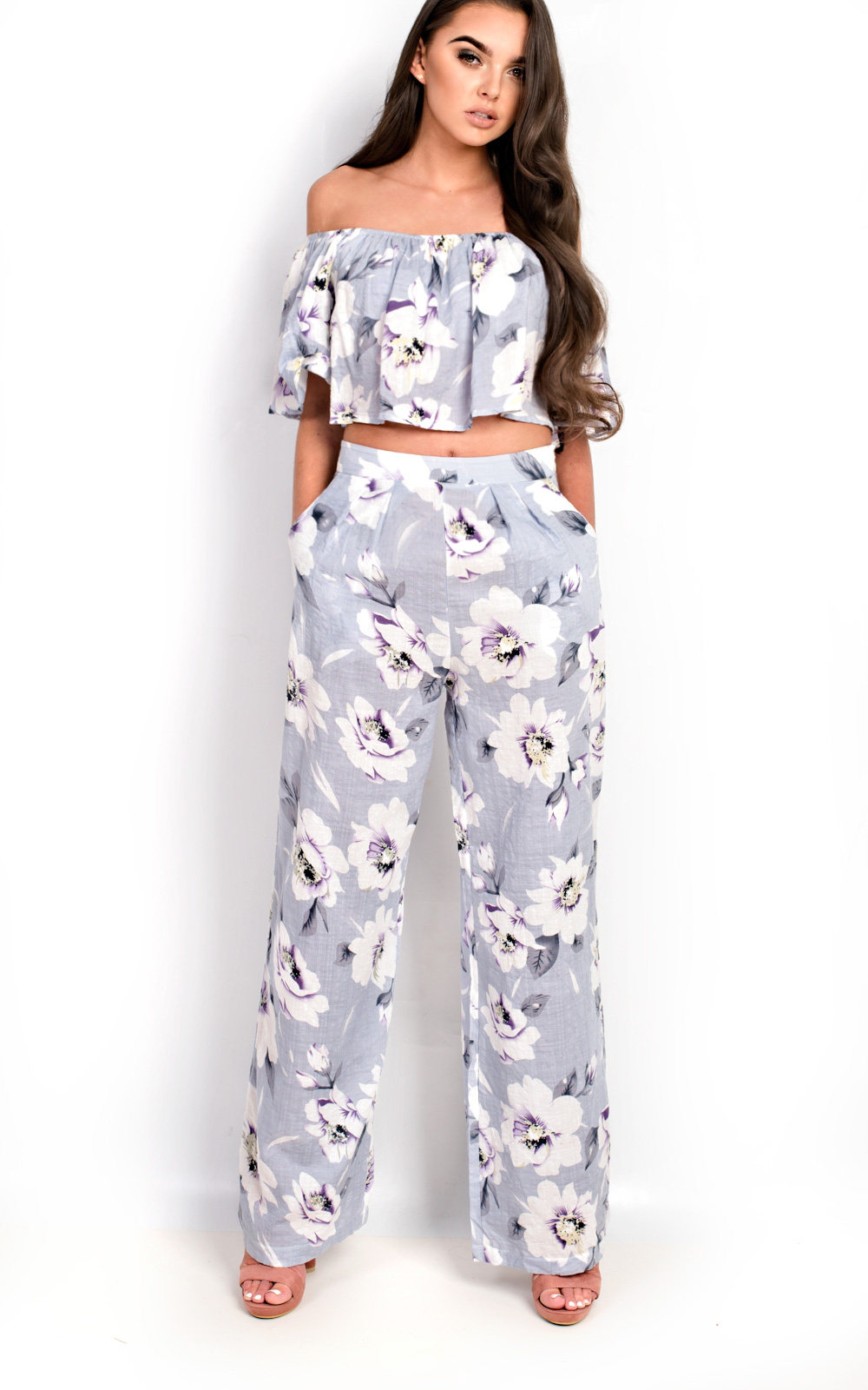 Amra Off Shoulder Floral Co-Ord