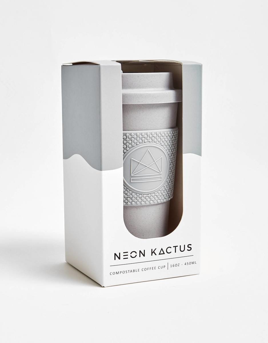Neon Kactus Compostable Coffee Cups 16oz - Forever Young Thumbnail Neon Kactus Compostable Coffee Cups 16oz - Forever Young Thumbnail