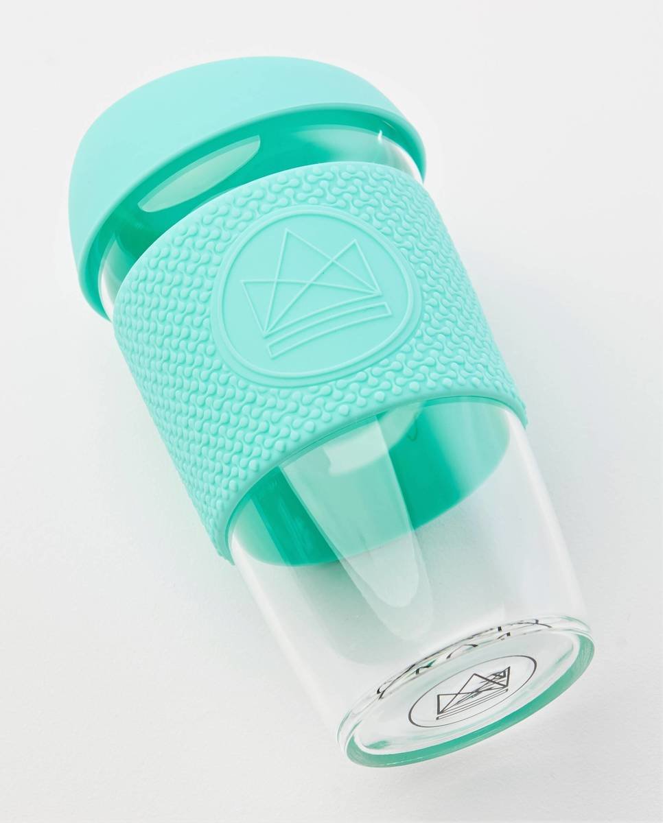 Neon Kactus Reusable Glass Coffee Cups 16oz - Free Spirit Thumbnail Neon Kactus Reusable Glass Coffee Cups 16oz - Free Spirit Thumbnail