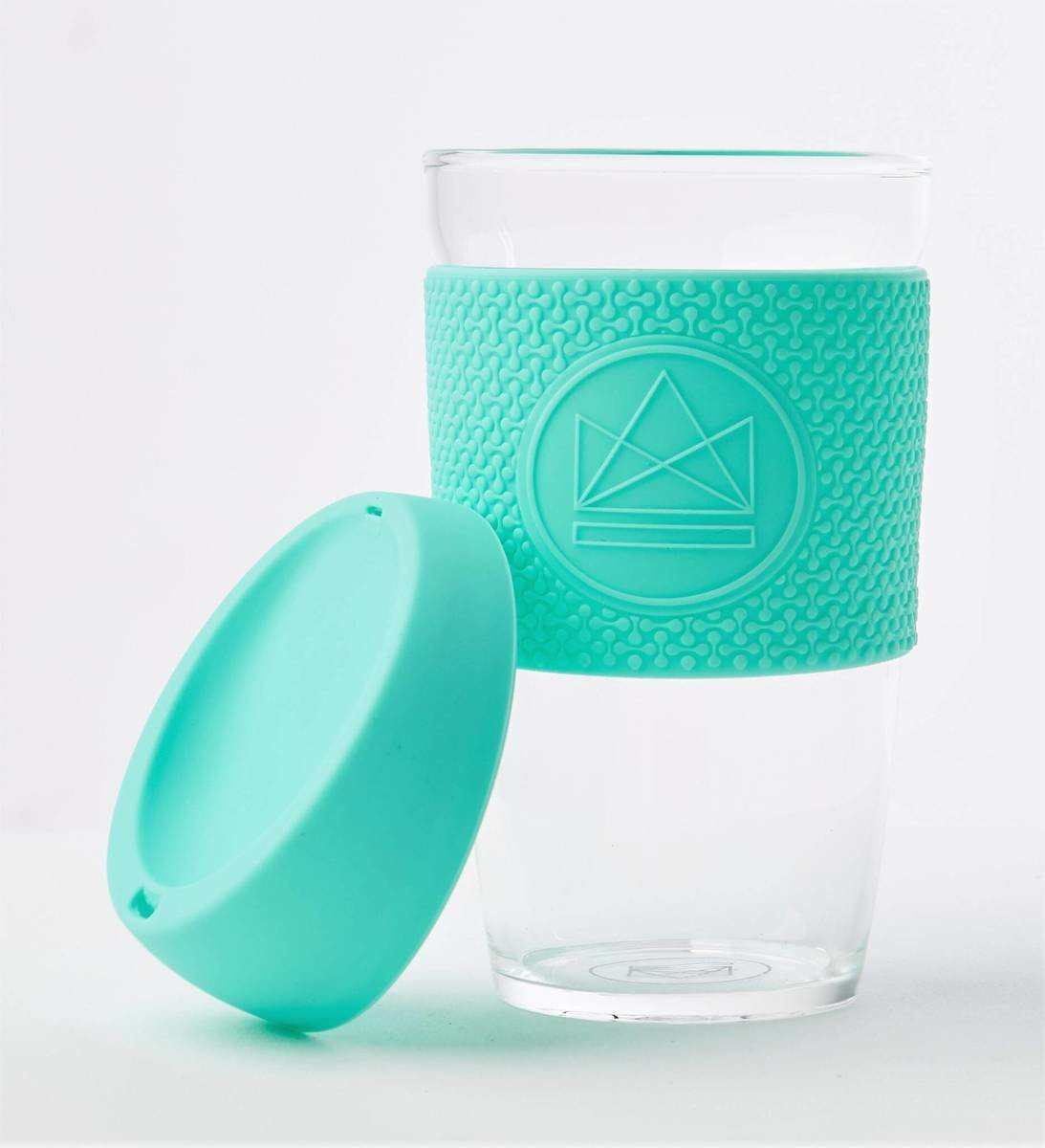 Neon Kactus Reusable Glass Coffee Cups 16oz - Free Spirit Thumbnail Neon Kactus Reusable Glass Coffee Cups 16oz - Free Spirit Thumbnail