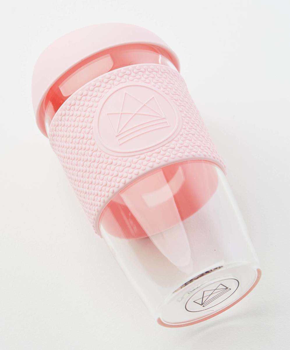 Neon Kactus Reusable Glass Coffee Cups 16oz - Pink Flamingo Thumbnail Neon Kactus Reusable Glass Coffee Cups 16oz - Pink Flamingo Thumbnail