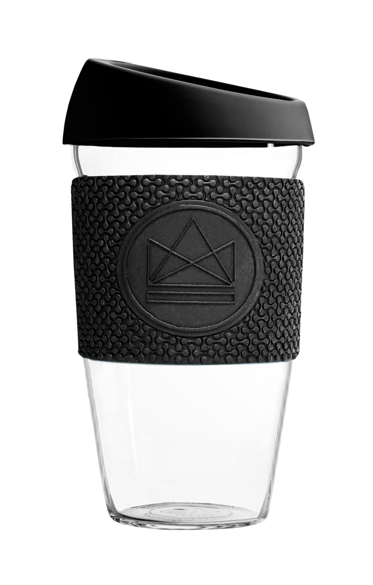 Neon Kactus Reusable Glass Coffee Cups 16oz - Rock Star Thumbnail Neon Kactus Reusable Glass Coffee Cups 16oz - Rock Star Thumbnail