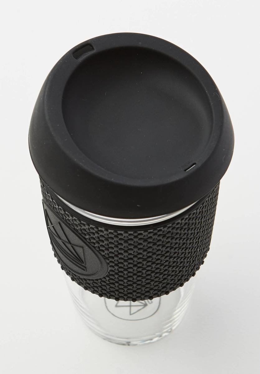 Neon Kactus Reusable Glass Coffee Cups 16oz - Rock Star Neon Kactus Reusable Glass Coffee Cups 16oz - Rock Star