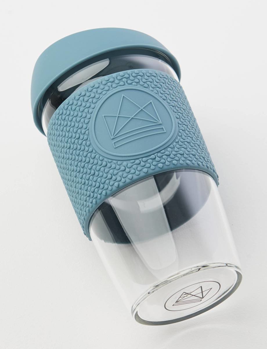 Neon Kactus Reusable Glass Coffee Cups 16oz - Super Sonic Thumbnail Neon Kactus Reusable Glass Coffee Cups 16oz - Super Sonic Thumbnail