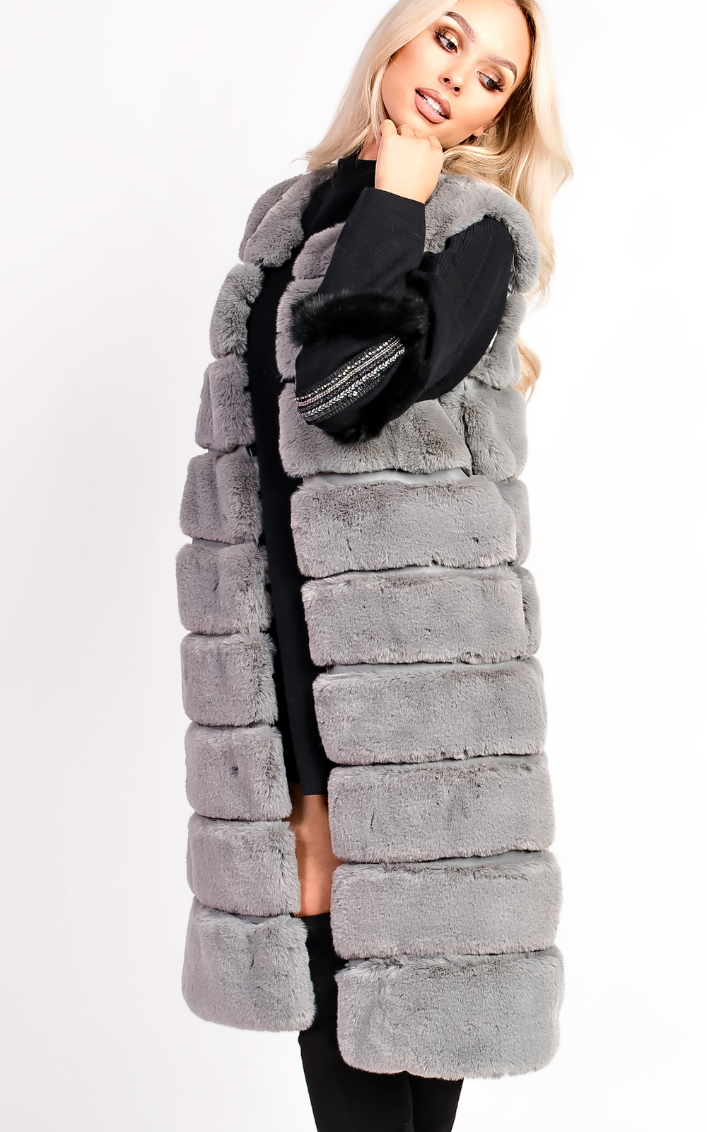 Cadie Faux Fur Waistcoat Thumbnail Cadie Faux Fur Waistcoat Thumbnail