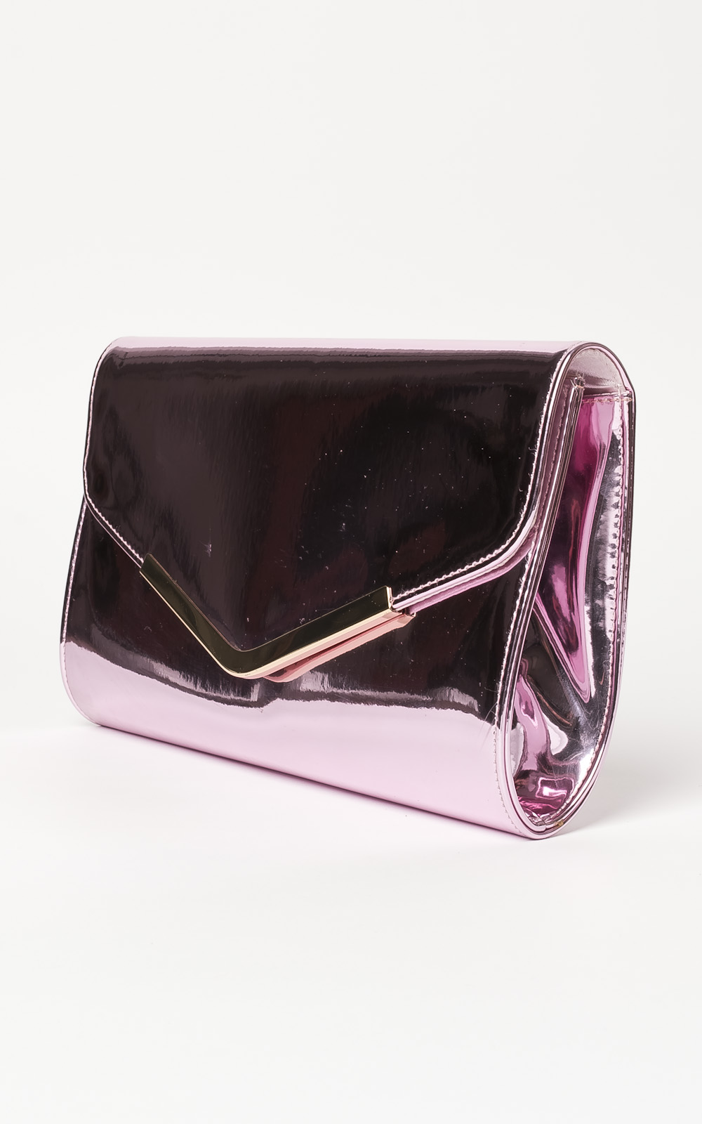 Nerissa Metallic Envelope Clutch Bag Thumbnail Nerissa Metallic Envelope Clutch Bag Thumbnail