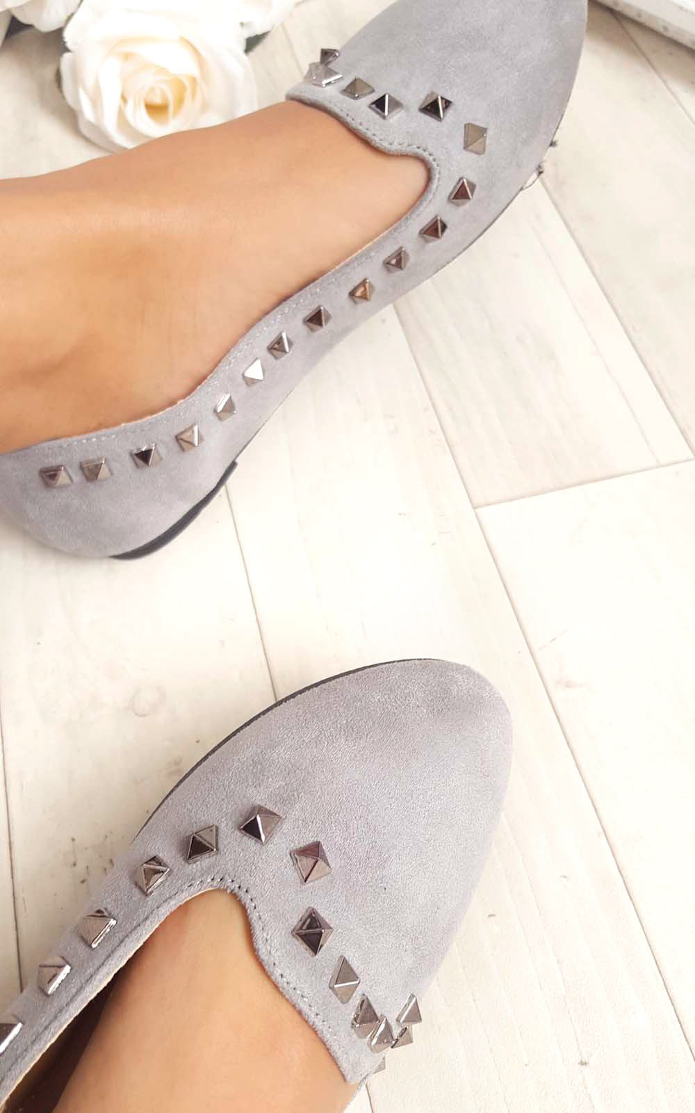 Katia Faux Suede Studded Pumps Thumbnail Katia Faux Suede Studded Pumps Thumbnail