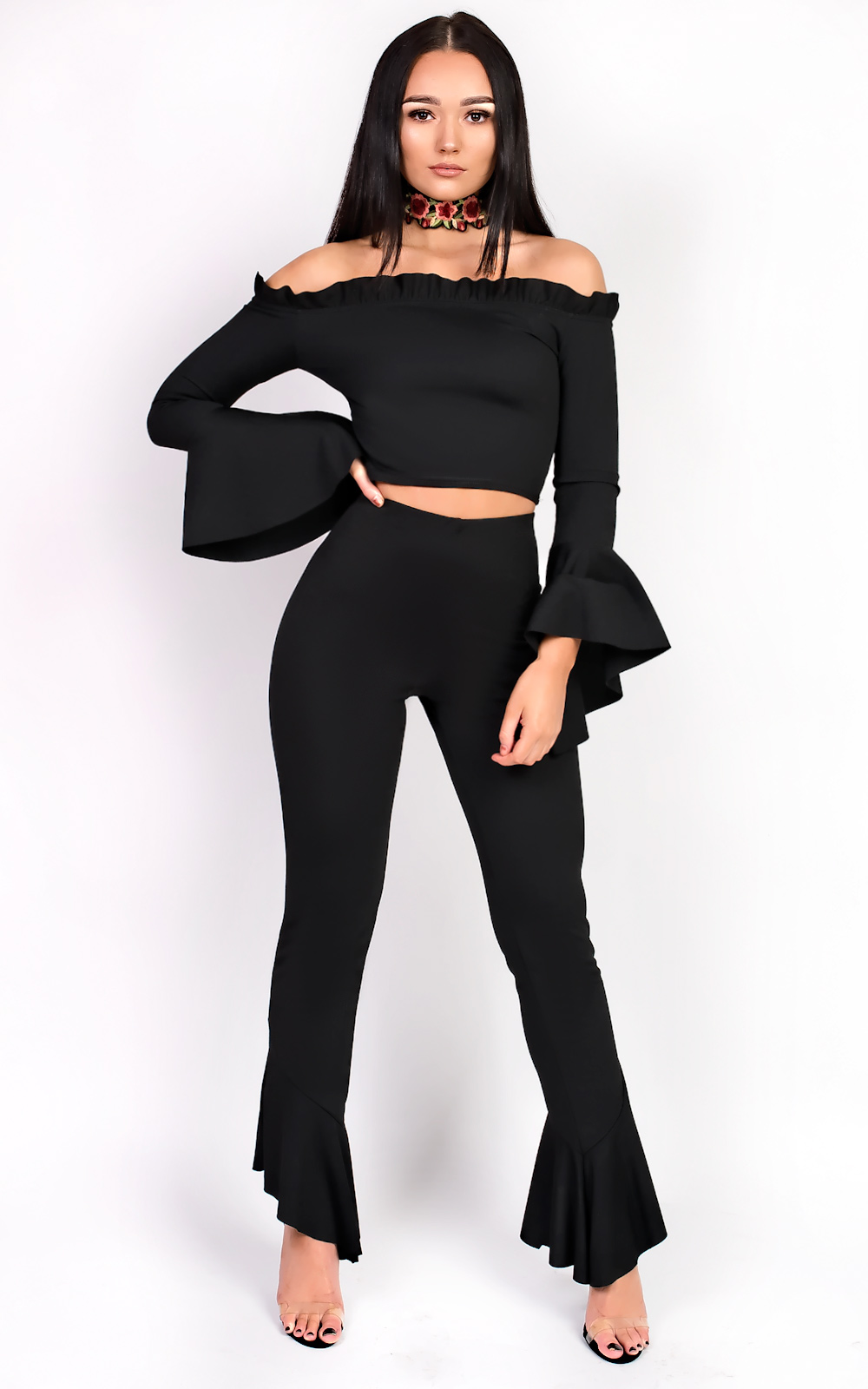 Holly Off Shoulder Frill Co-Ord Holly Off Shoulder Frill Co-Ord