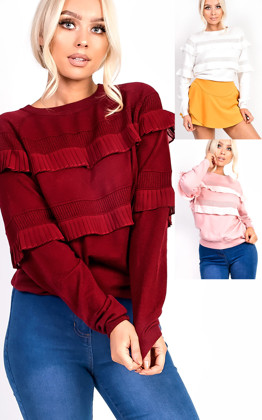 Merisa Frill Stretch Jumper Thumbnail