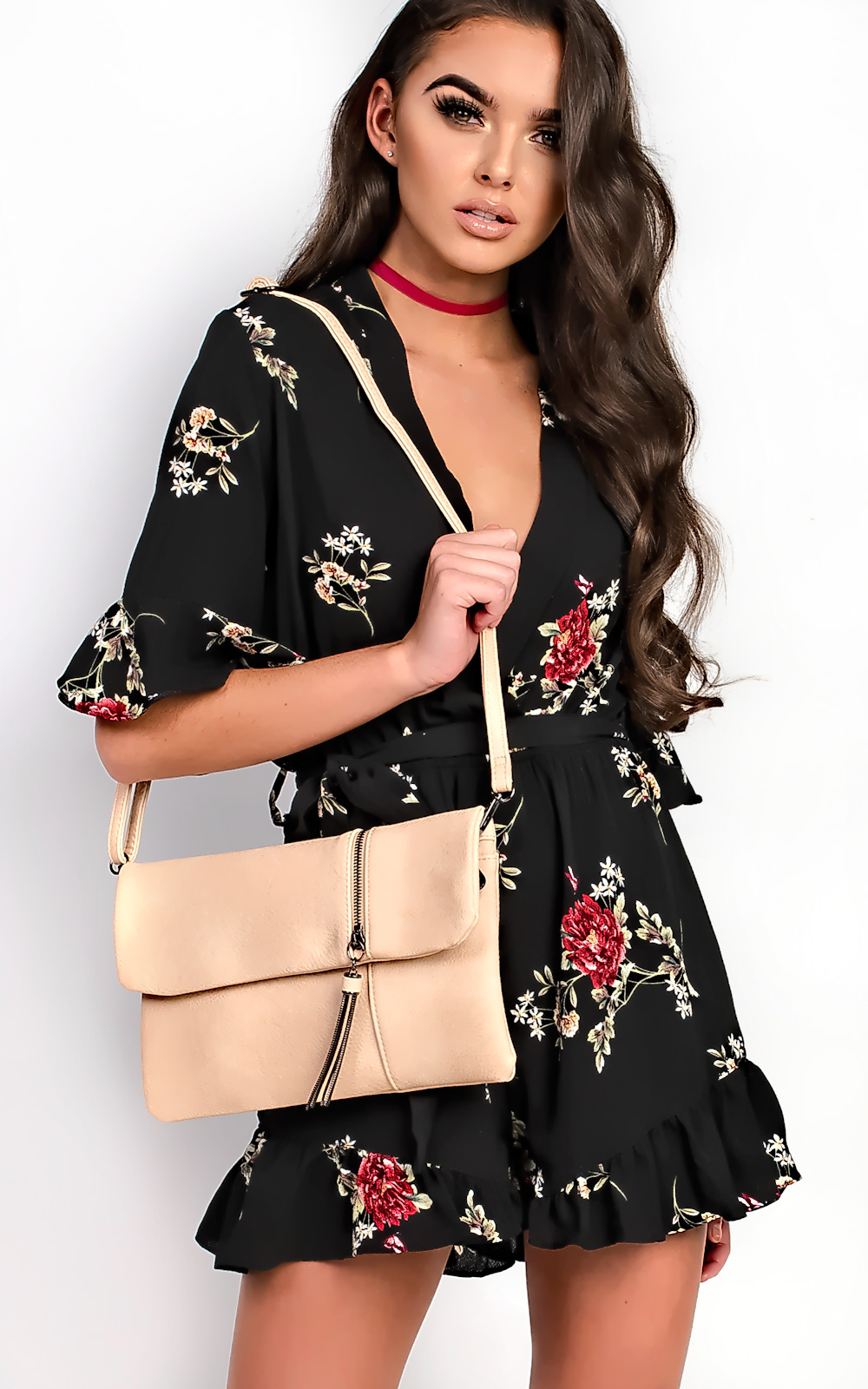 Lexie Floral Frill Playsuit Thumbnail Lexie Floral Frill Playsuit Thumbnail
