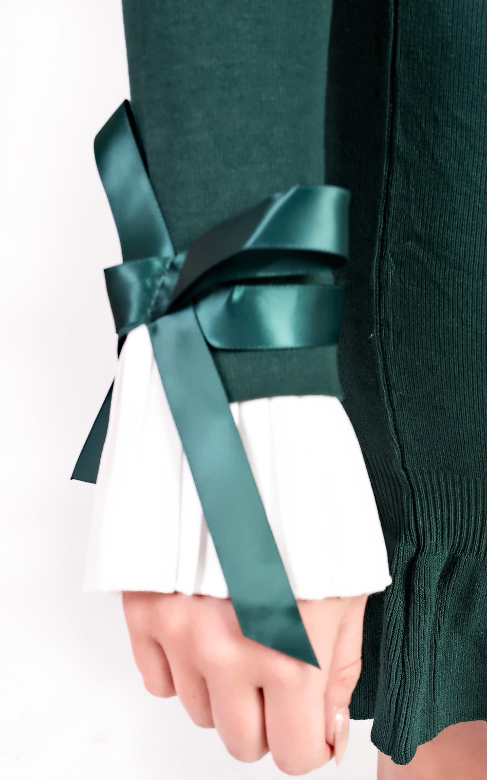 Cecelia Pleated Sleeves Longline Jumper Dress Thumbnail Cecelia Pleated Sleeves Longline Jumper Dress Thumbnail