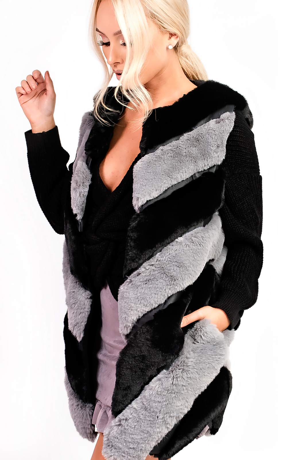 Jess Faux Fur Waistcoat Thumbnail