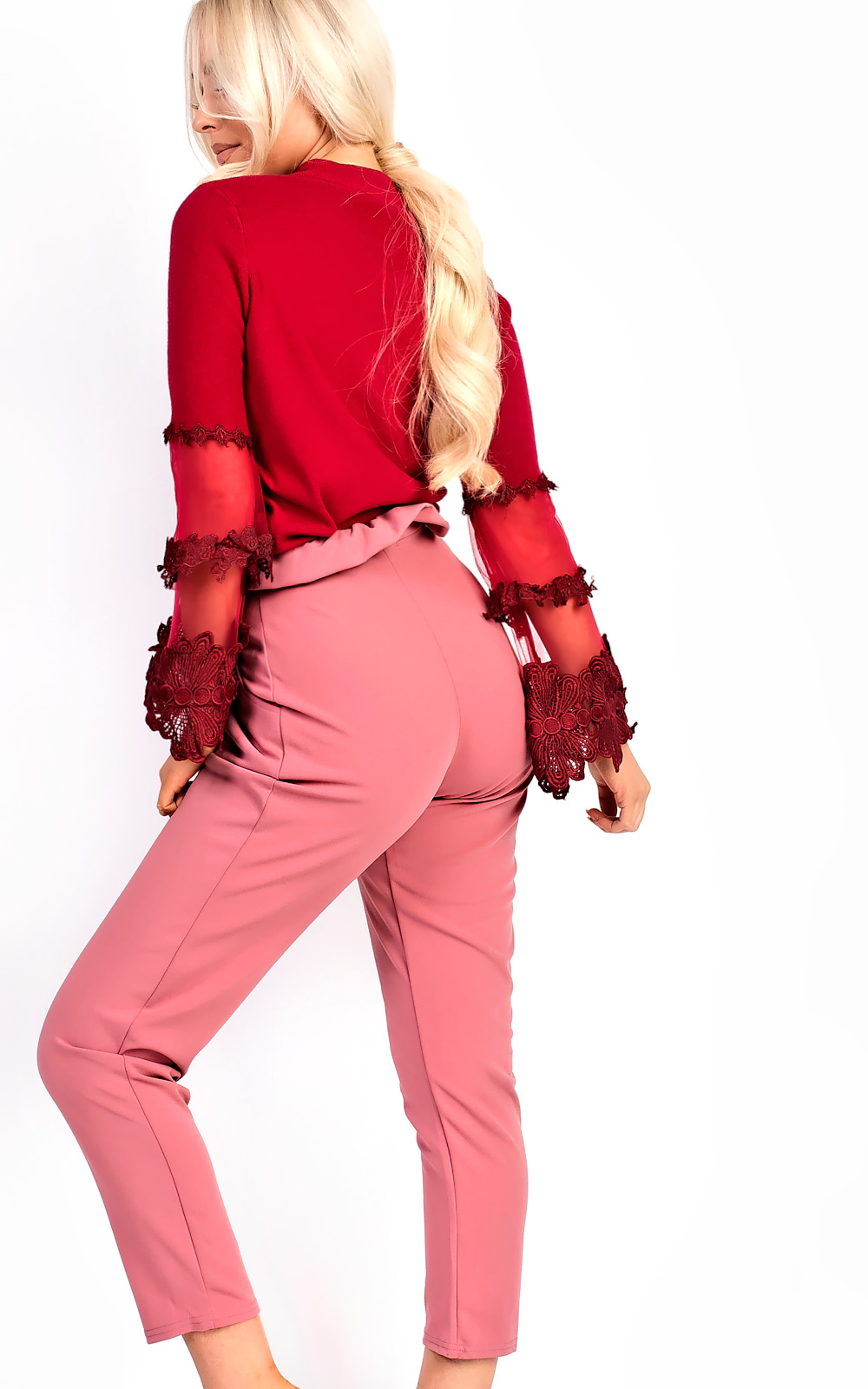 Jayla Embroidered Flare Sleeve Stretch Jumper Thumbnail Jayla Embroidered Flare Sleeve Stretch Jumper Thumbnail