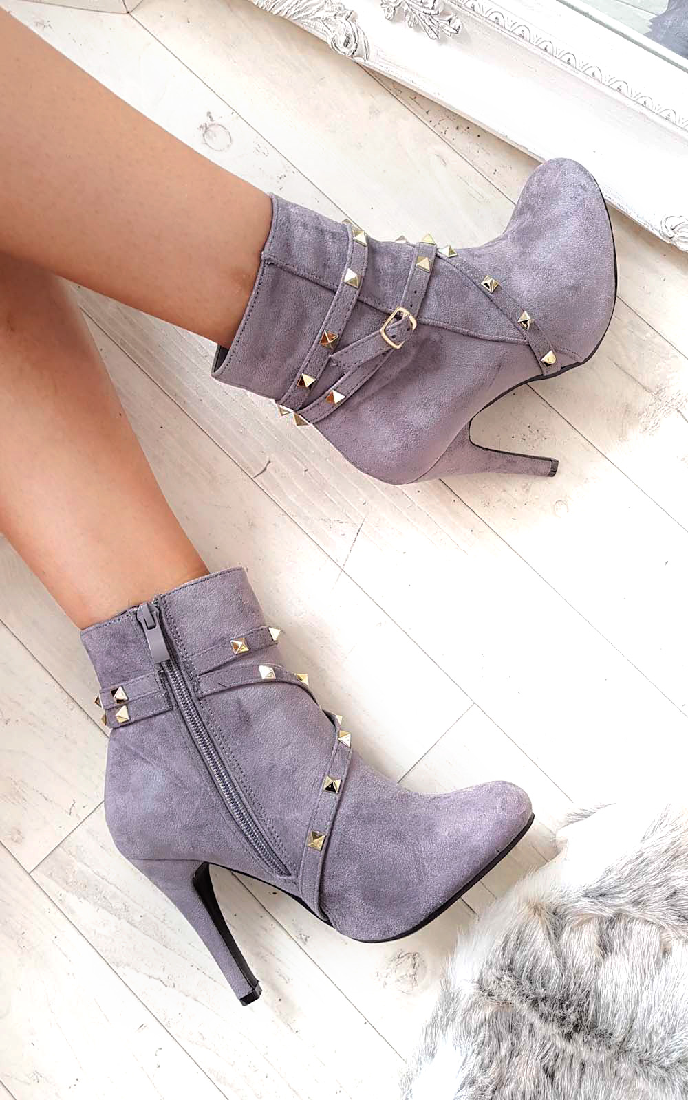 Anna Studded Ankle Boots 