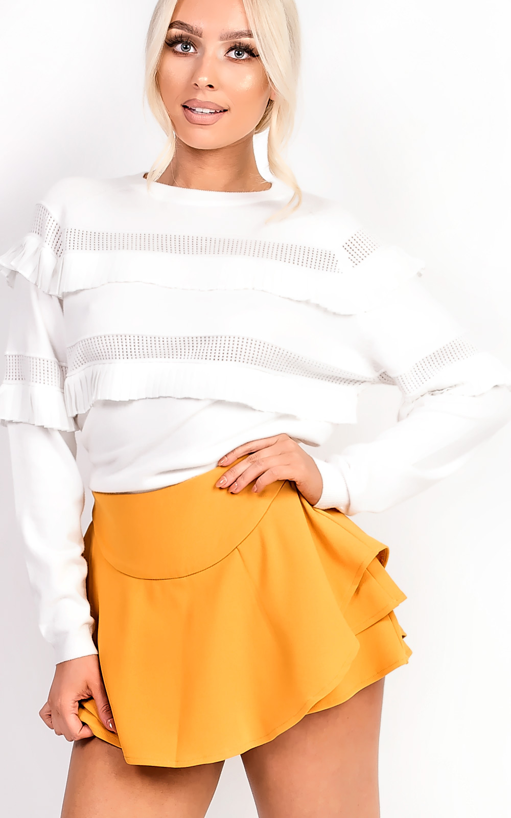 Merisa Frill Stretch Jumper Thumbnail Merisa Frill Stretch Jumper Thumbnail