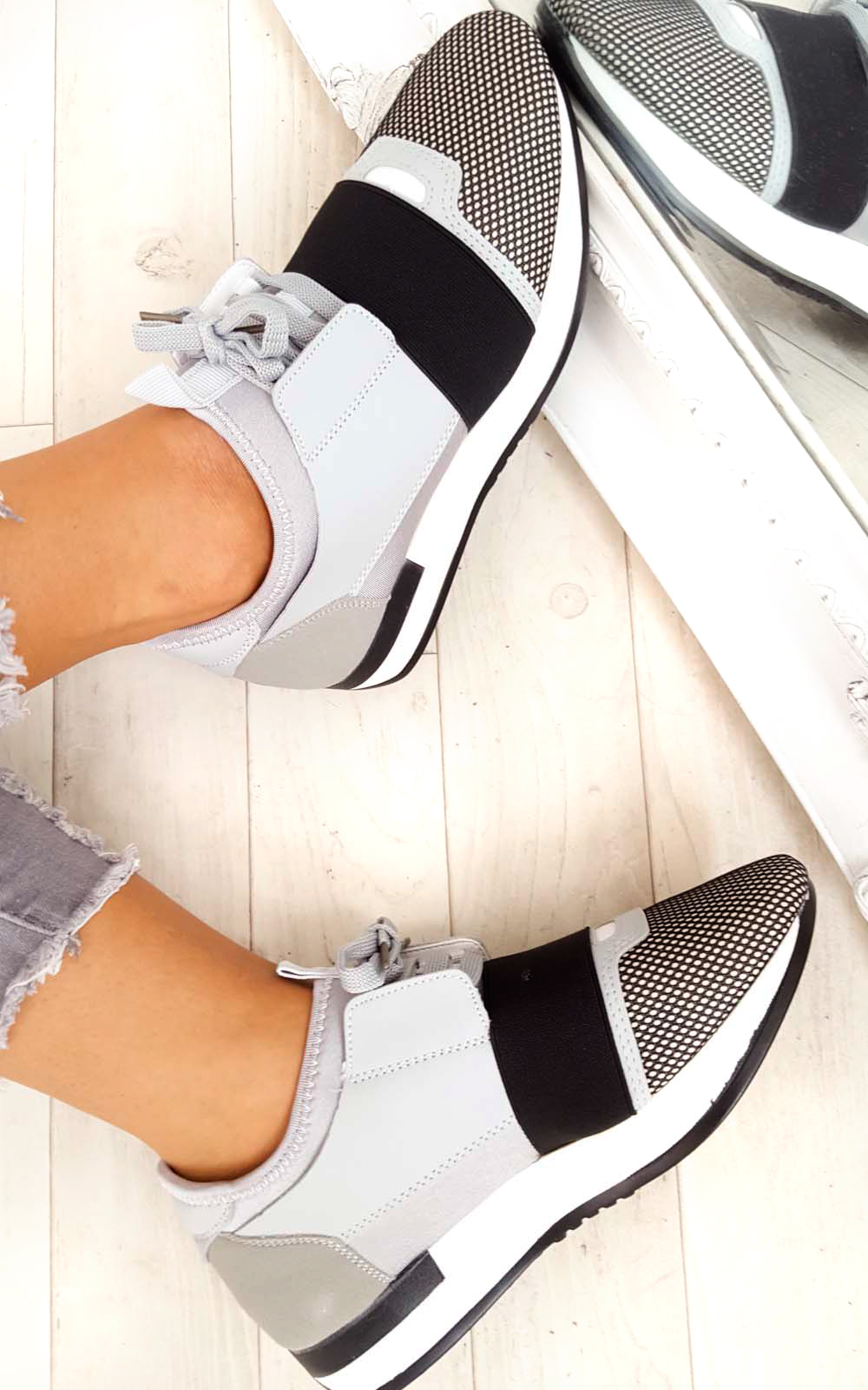 Bali Mesh Two Toned Panel Trainers Thumbnail Bali Mesh Two Toned Panel Trainers Thumbnail
