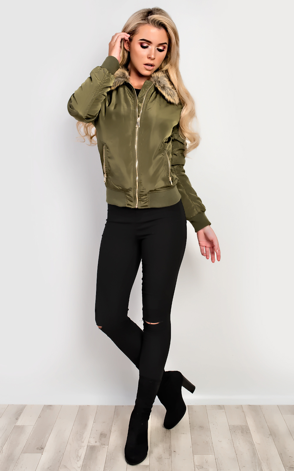 Symphani Faux Fur Parka Jacket Symphani Faux Fur Parka Jacket
