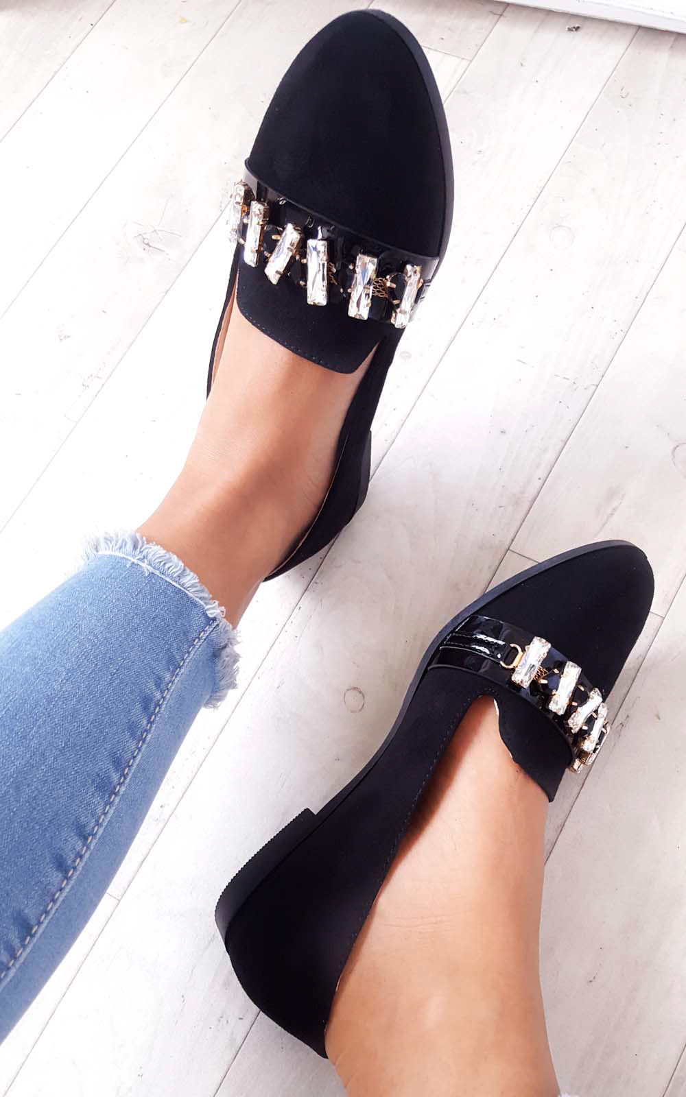 Sherla Embellished Flat Pump Shoe Thumbnail Sherla Embellished Flat Pump Shoe Thumbnail