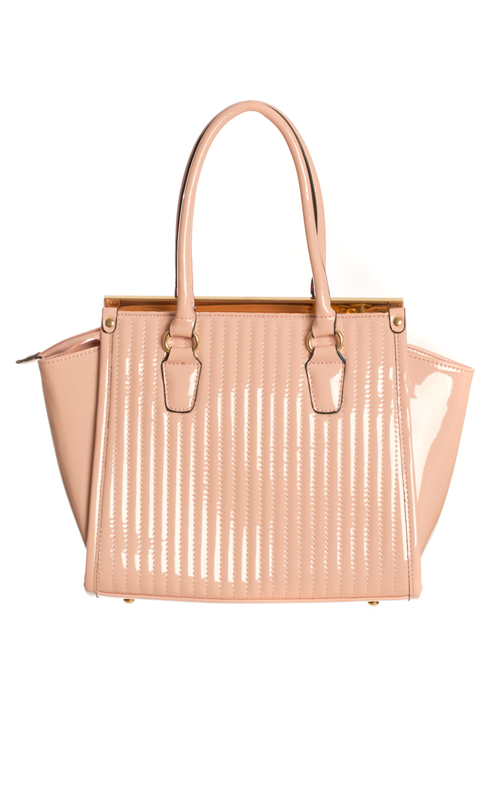 Lillie Pale Pink Patent Handbag Thumbnail