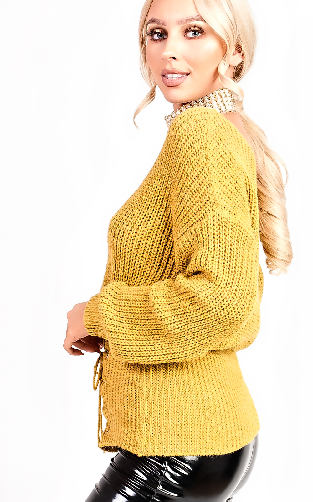 Alesha Knitted Tie Jumper Thumbnail Alesha Knitted Tie Jumper Thumbnail
