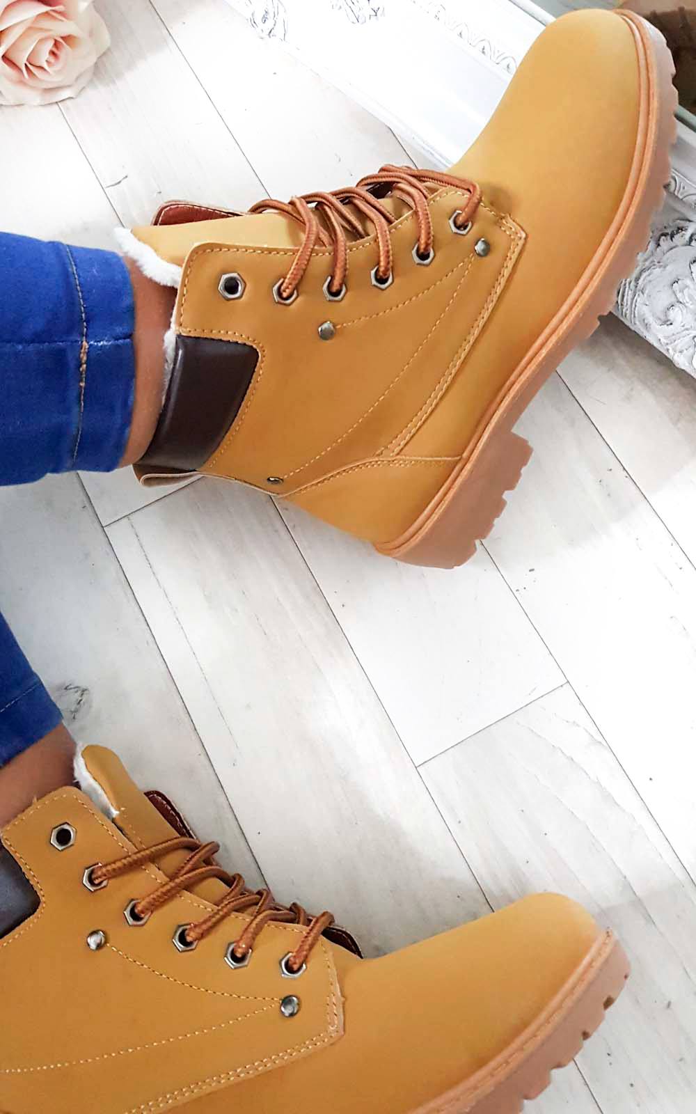 Kate Lace Up Contrast Boots Thumbnail Kate Lace Up Contrast Boots Thumbnail
