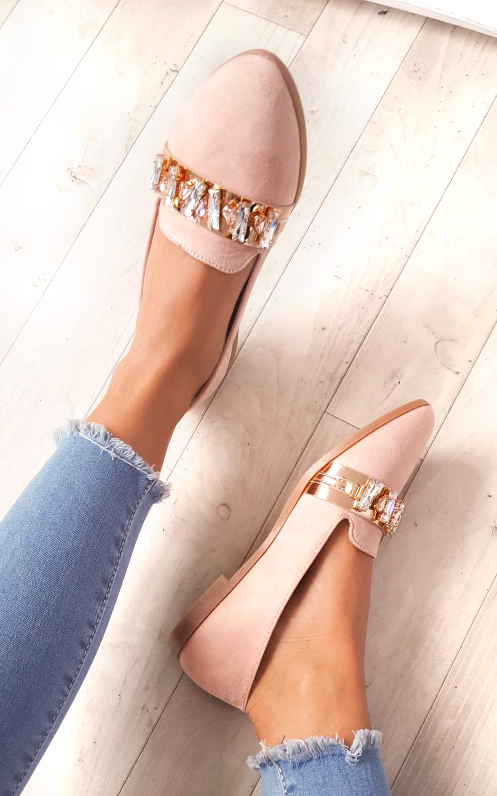 Sherla Embellished Flat Pump Shoe Thumbnail