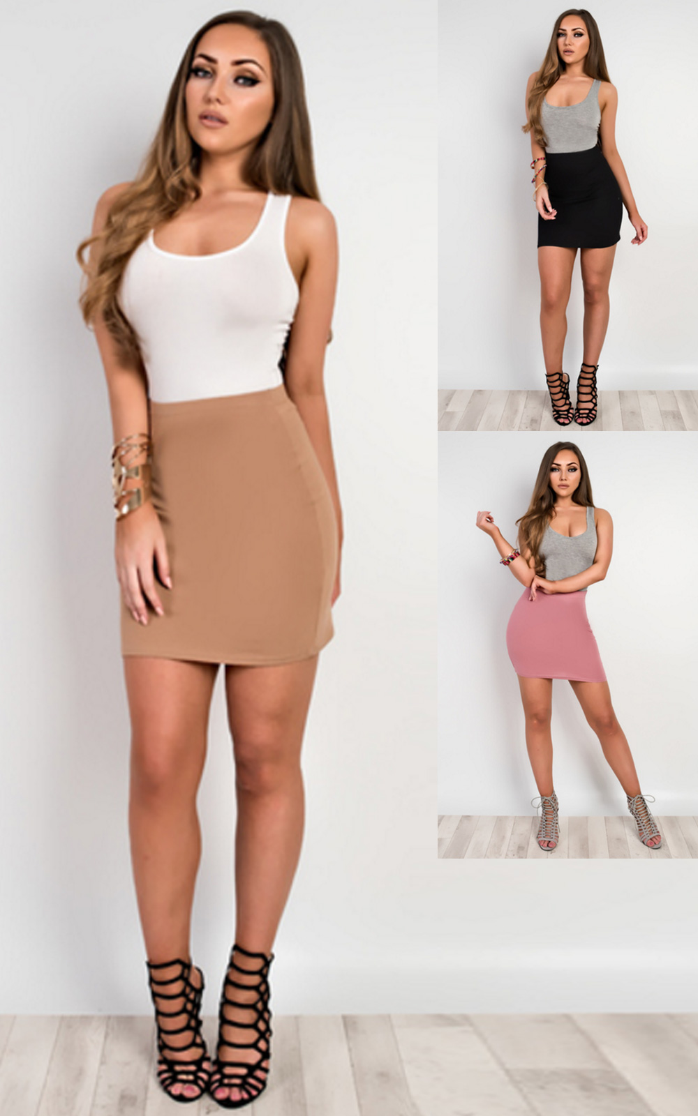 Brihanna Basic Mini Skirt Thumbnail Brihanna Basic Mini Skirt Thumbnail