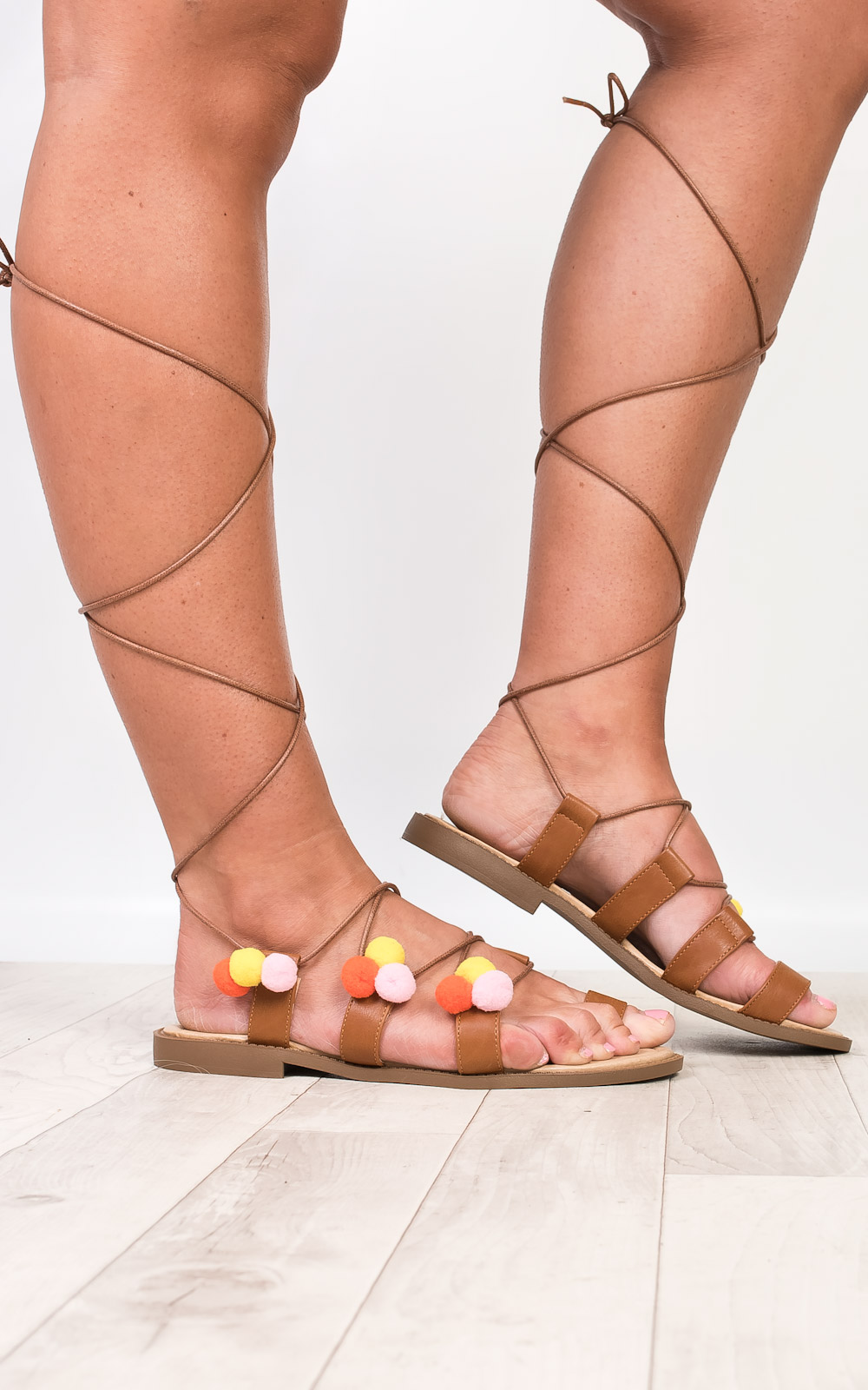 Ammarah Pom Pom Sandals Ammarah Pom Pom Sandals