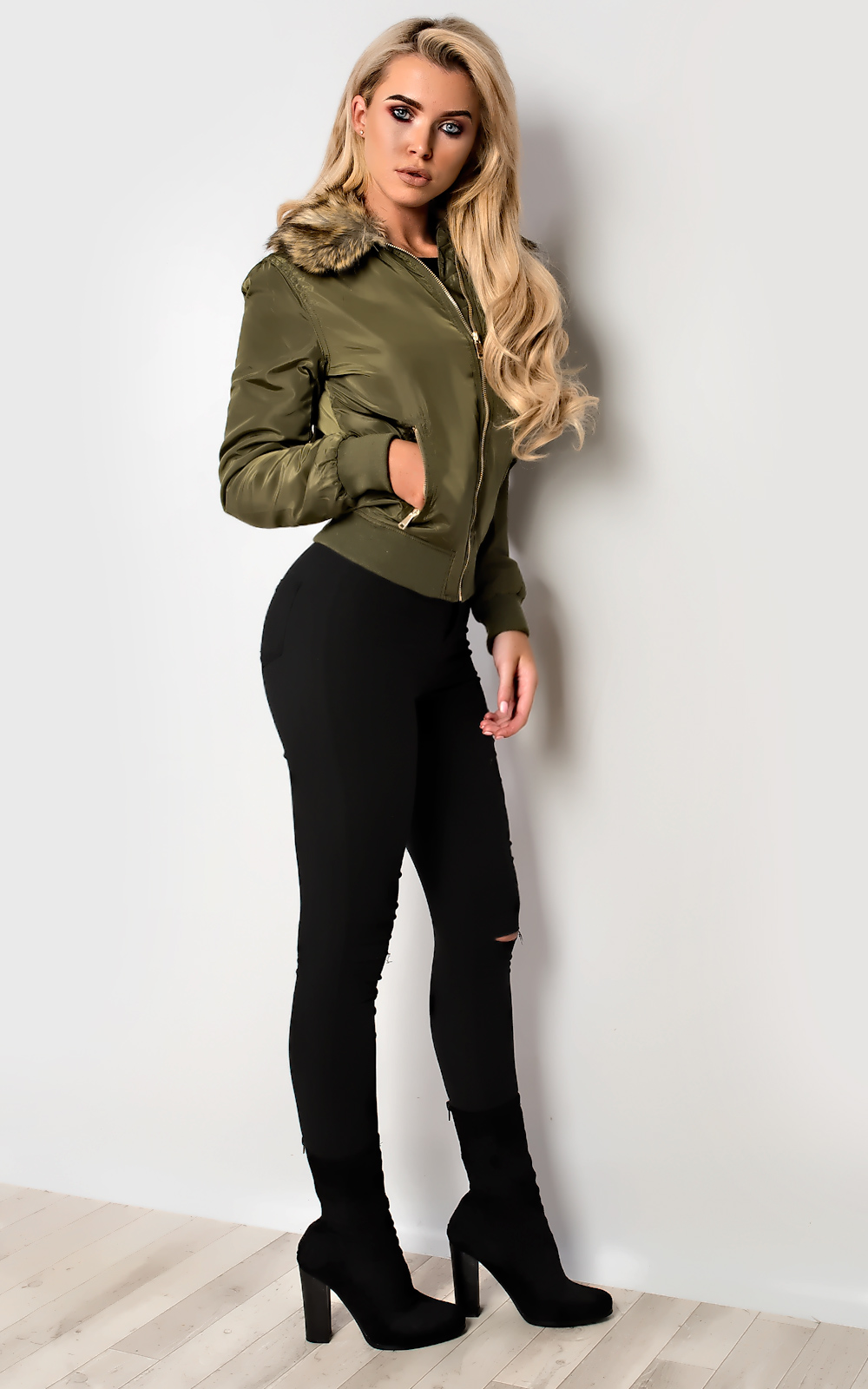 Symphani Faux Fur Parka Jacket Thumbnail Symphani Faux Fur Parka Jacket Thumbnail