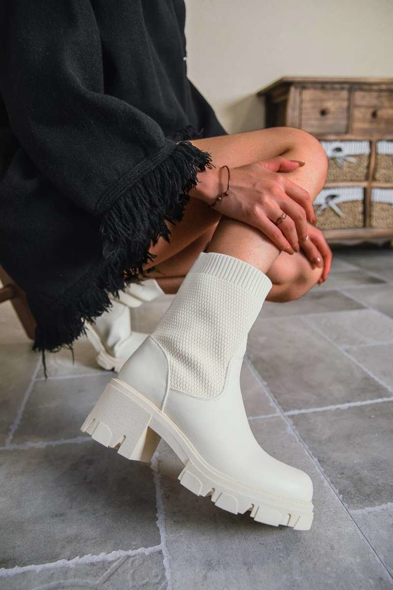 Isobel Chunky Sock Outsole Boots Thumbnail Isobel Chunky Sock Outsole Boots Thumbnail