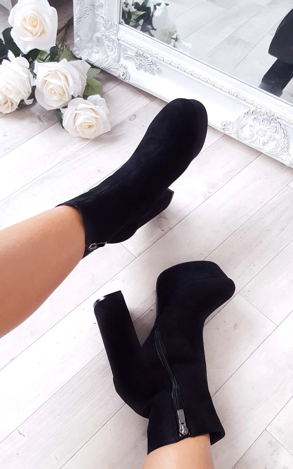 Robyn Suede Platform Boots