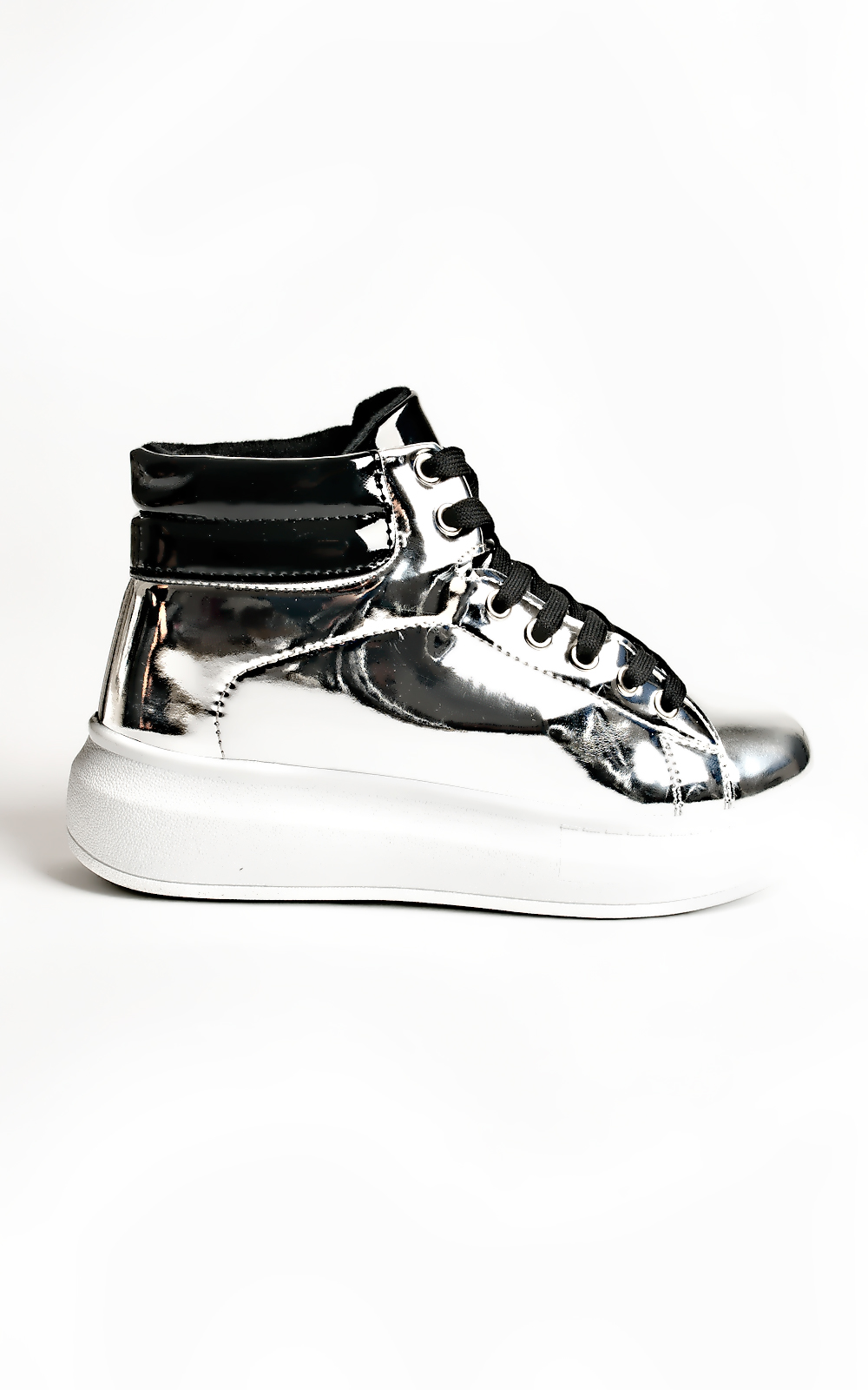 Esme Metallic Platform Trainers Thumbnail