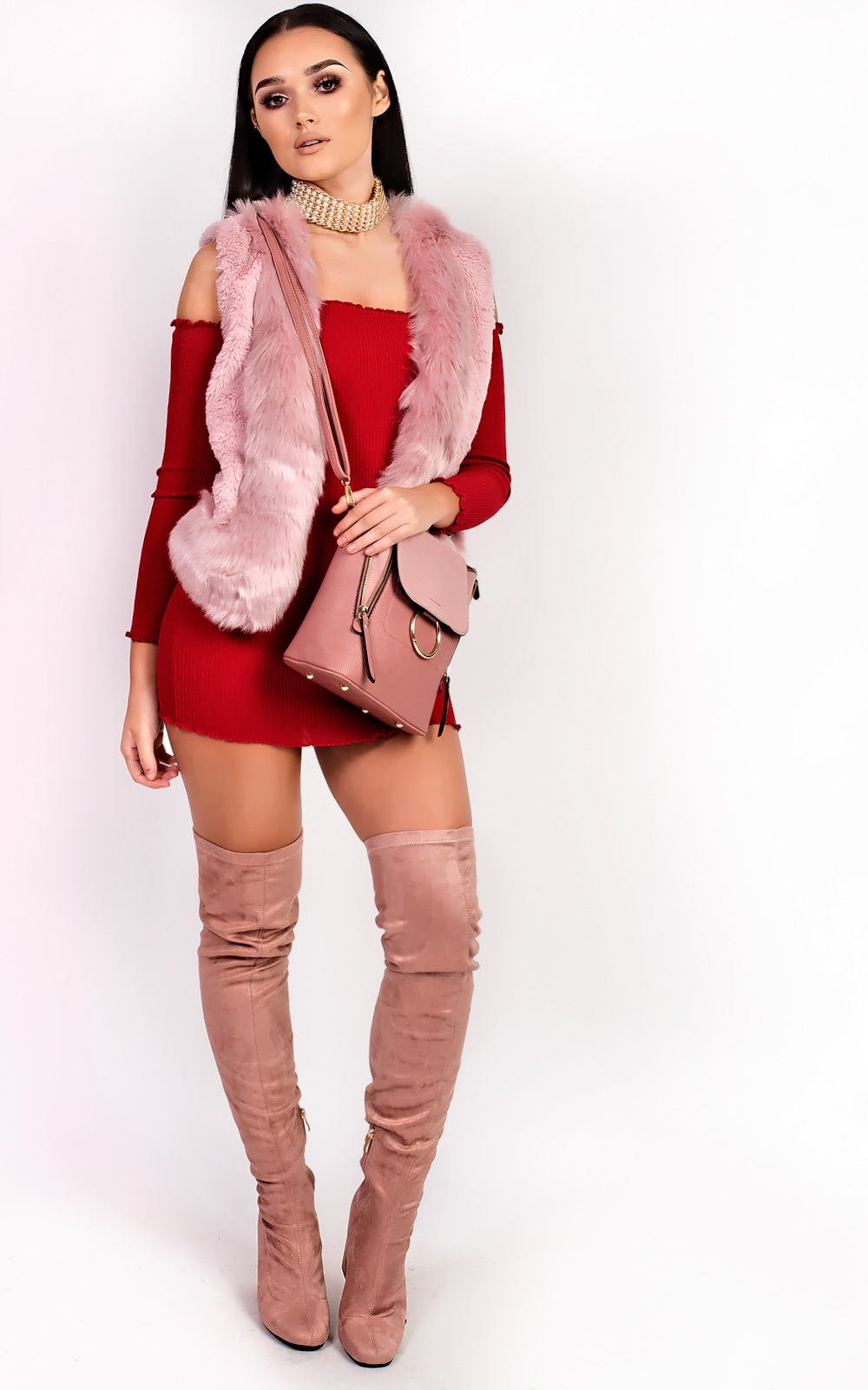 Elisa Faux Fur Waistcoat Thumbnail