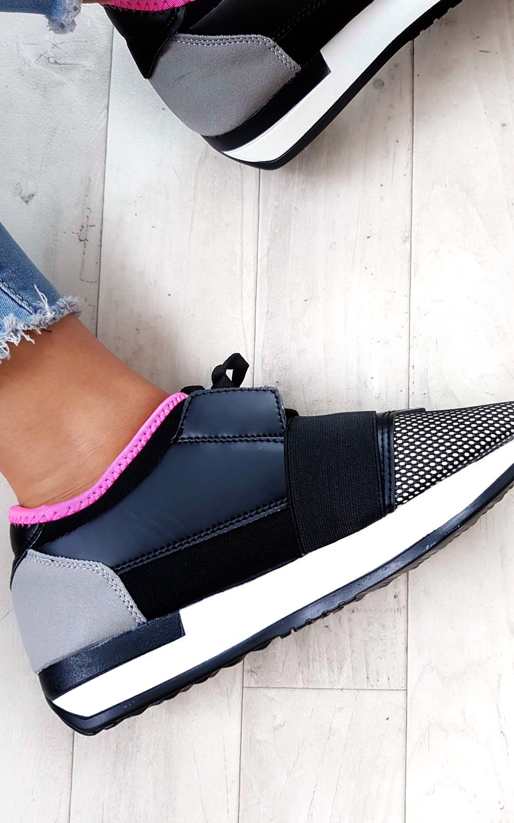 Bali Mesh Two Toned Panel Trainers Thumbnail Bali Mesh Two Toned Panel Trainers Thumbnail