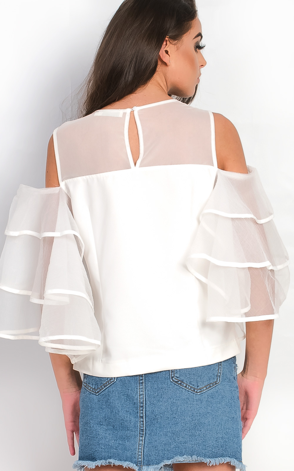 Serenity Frill Layered Cut Out Top Thumbnail Serenity Frill Layered Cut Out Top Thumbnail