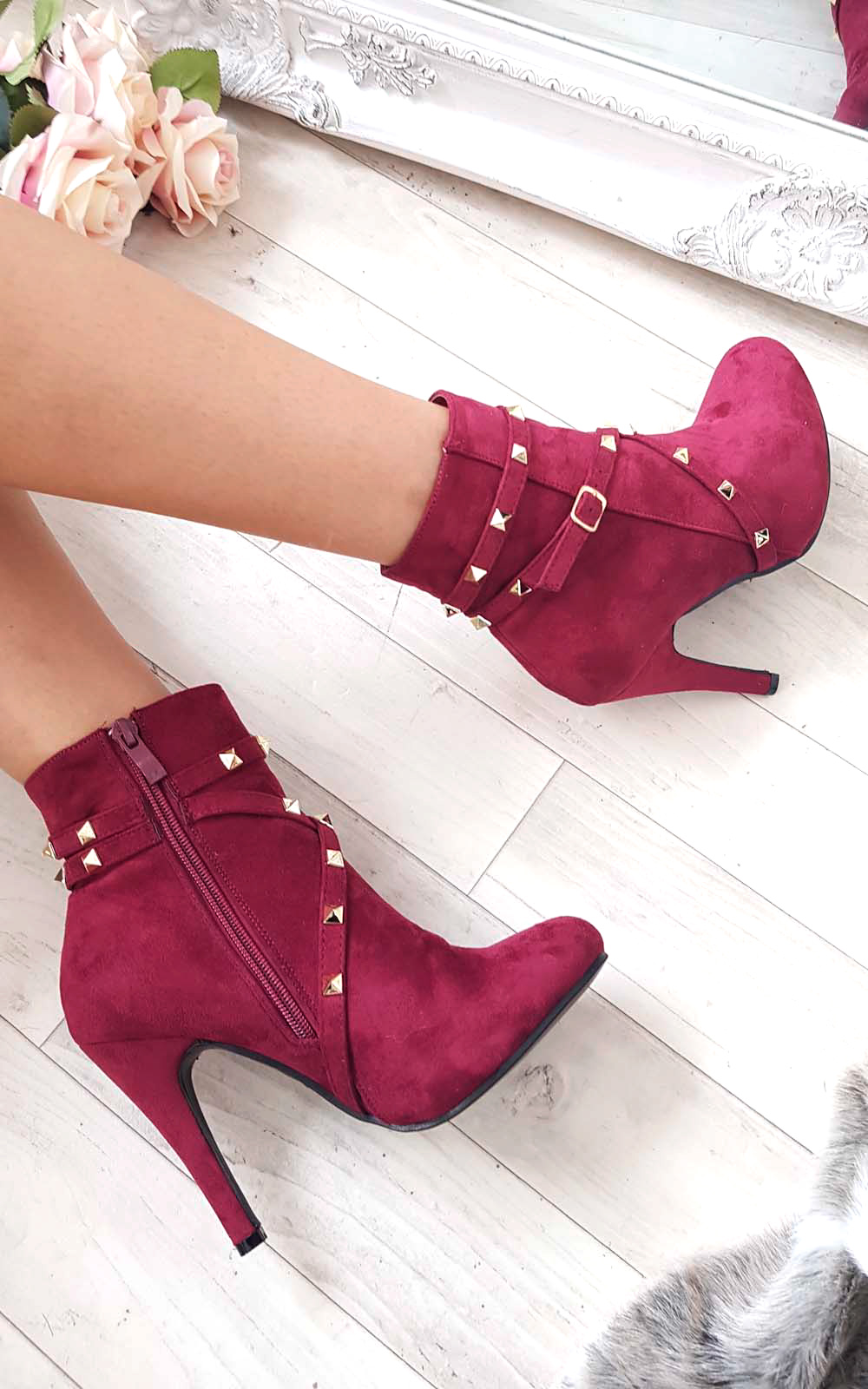 Anna Studded Ankle Boots 