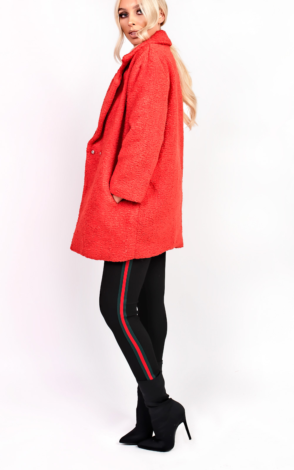 Kayli Boucle Collar Button Coat Thumbnail Kayli Boucle Collar Button Coat Thumbnail
