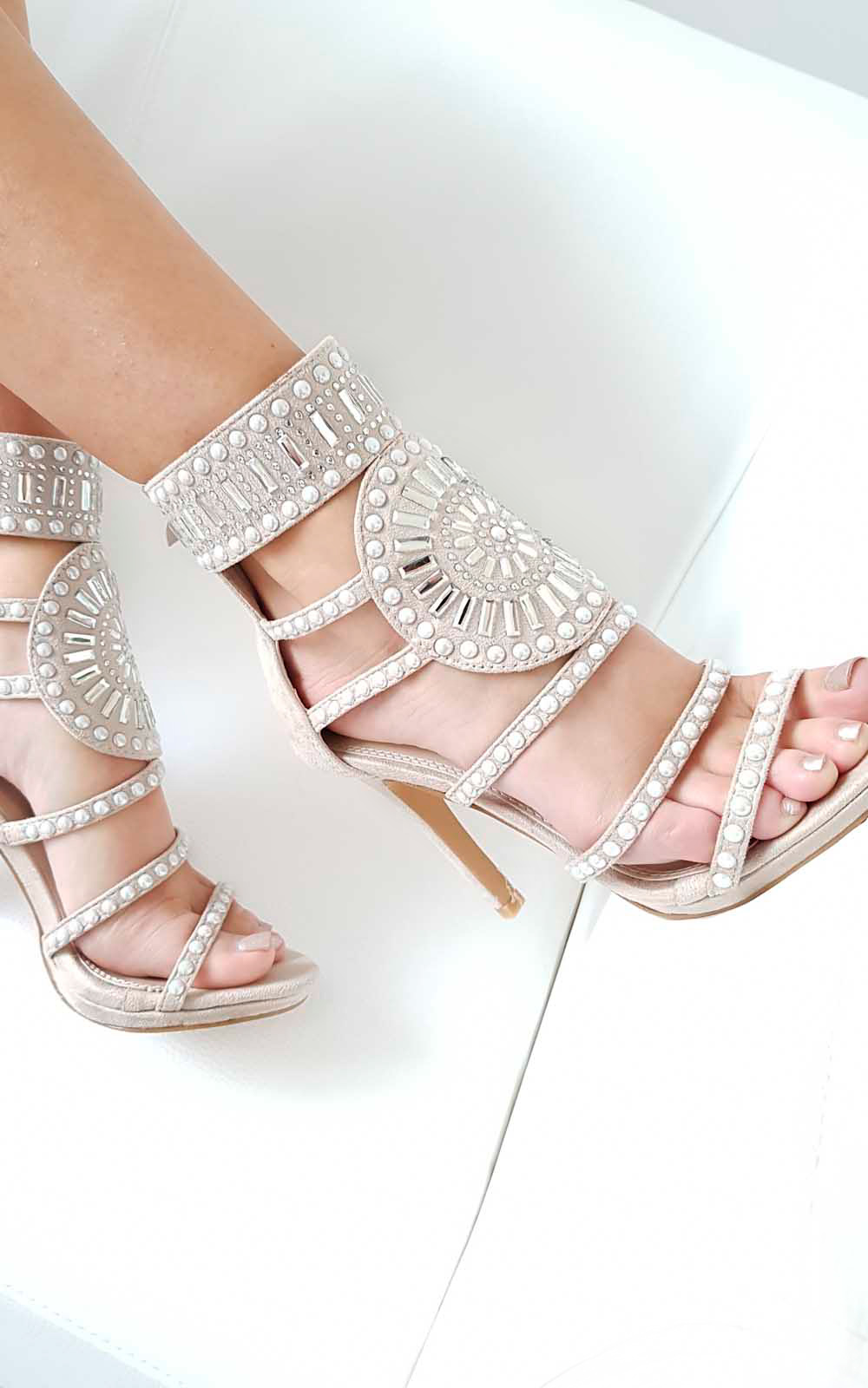 Kimberly Diamante Studded Heels