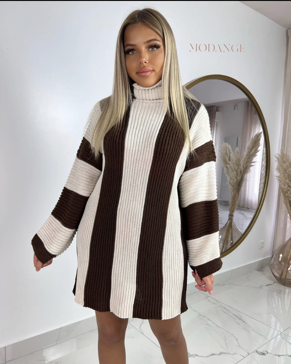 Stella Stripe High Neck Knitted Jumper Stella Stripe High Neck Knitted Jumper