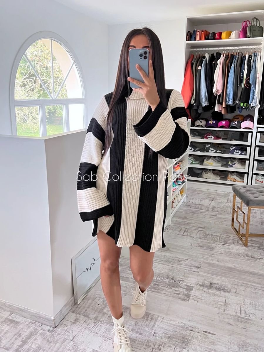 Stella Stripe High Neck Knitted Jumper Stella Stripe High Neck Knitted Jumper