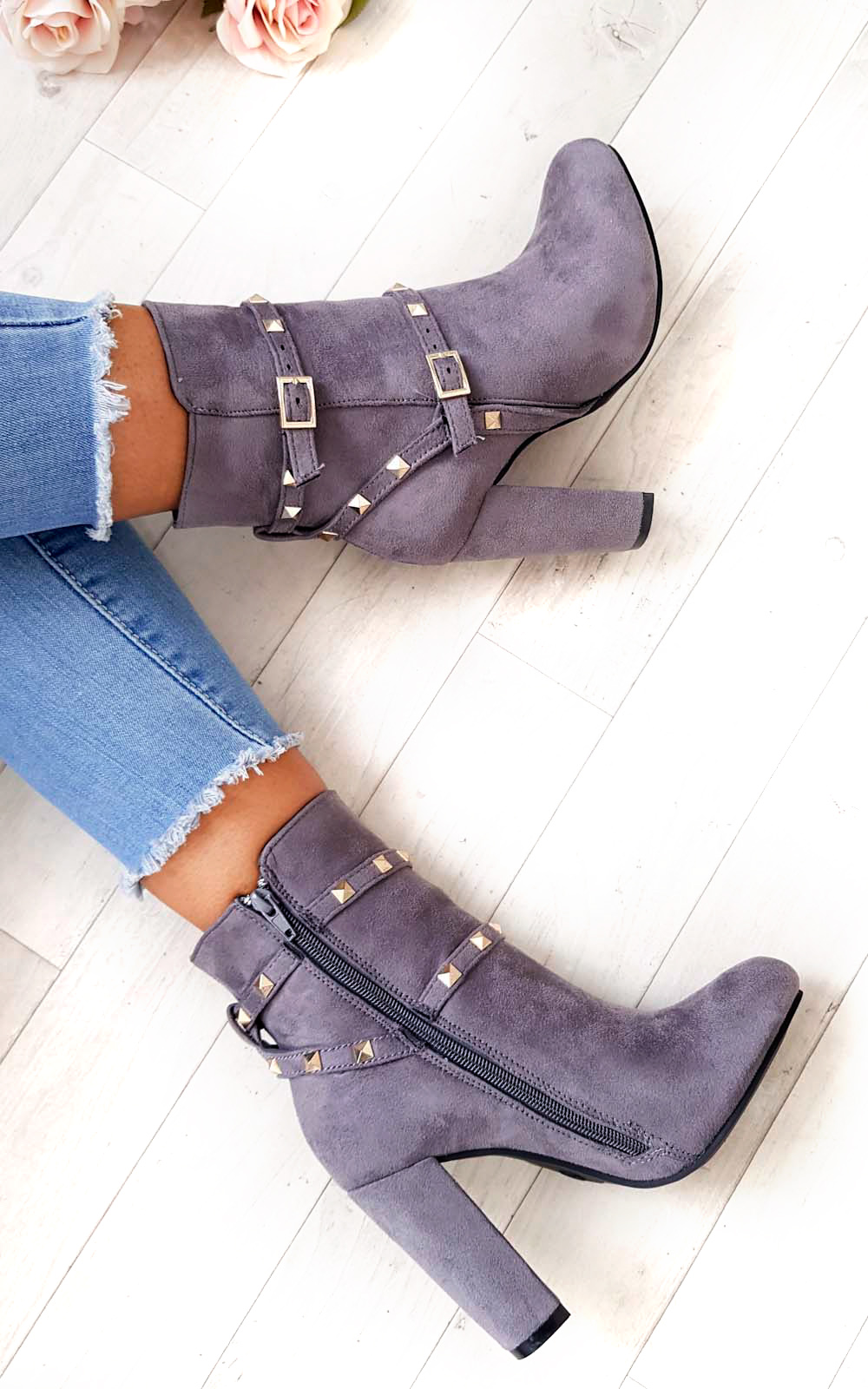 Miya Studded Ankle Boots  Thumbnail