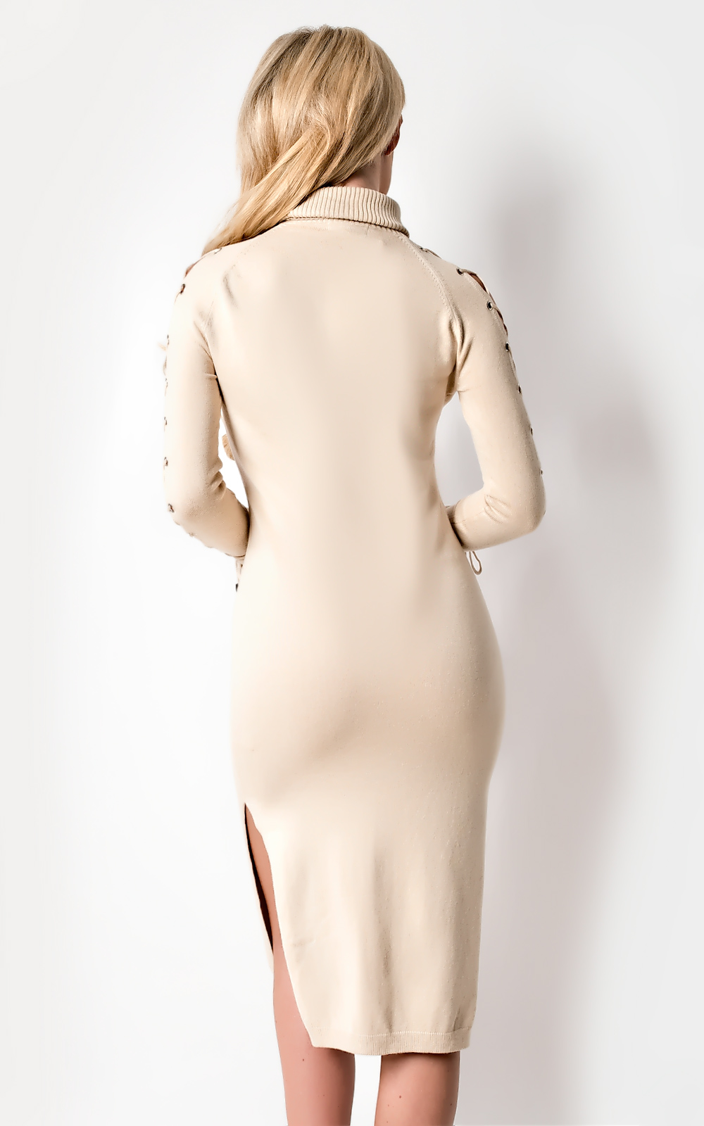 Liv High Neck Midi Dress Thumbnail Liv High Neck Midi Dress Thumbnail