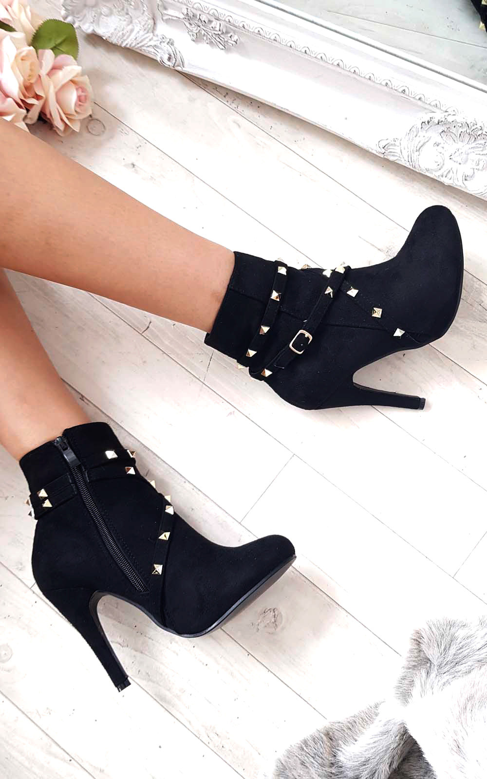 Anna Studded Ankle Boots  Thumbnail