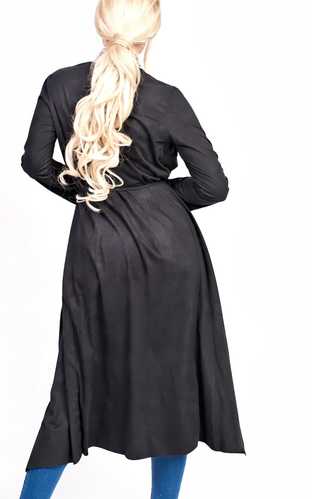 Anna Suede Waterfall Coat Thumbnail Anna Suede Waterfall Coat Thumbnail
