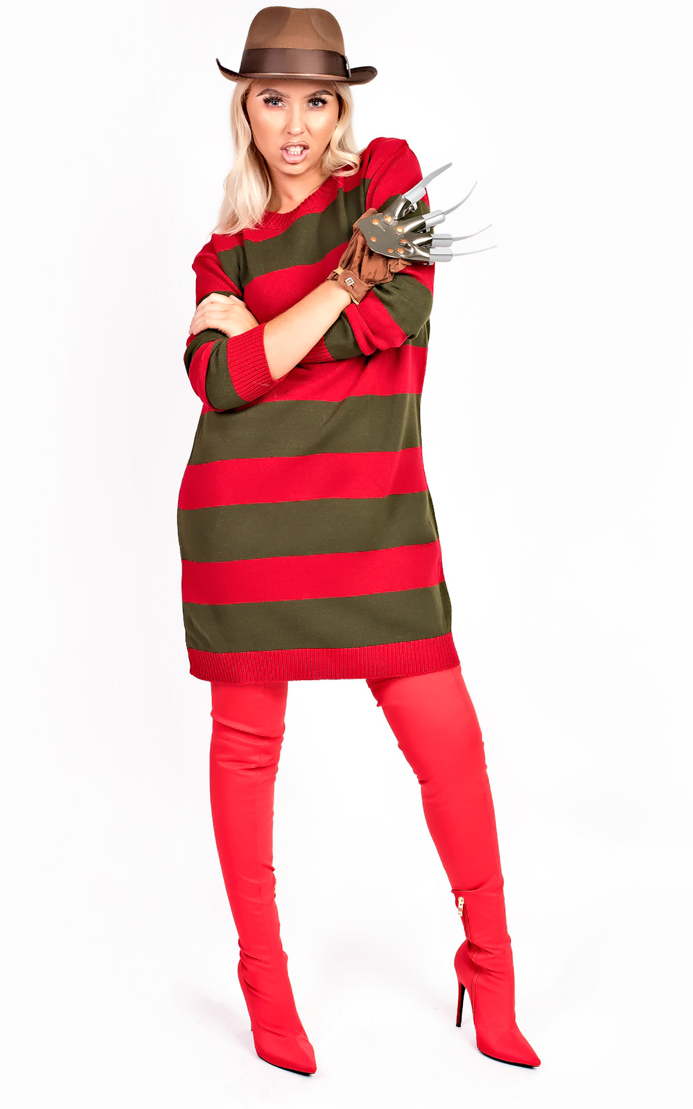 Freddie Striped Knitted Jumper Fancy Dress Thumbnail Freddie Striped Knitted Jumper Fancy Dress Thumbnail